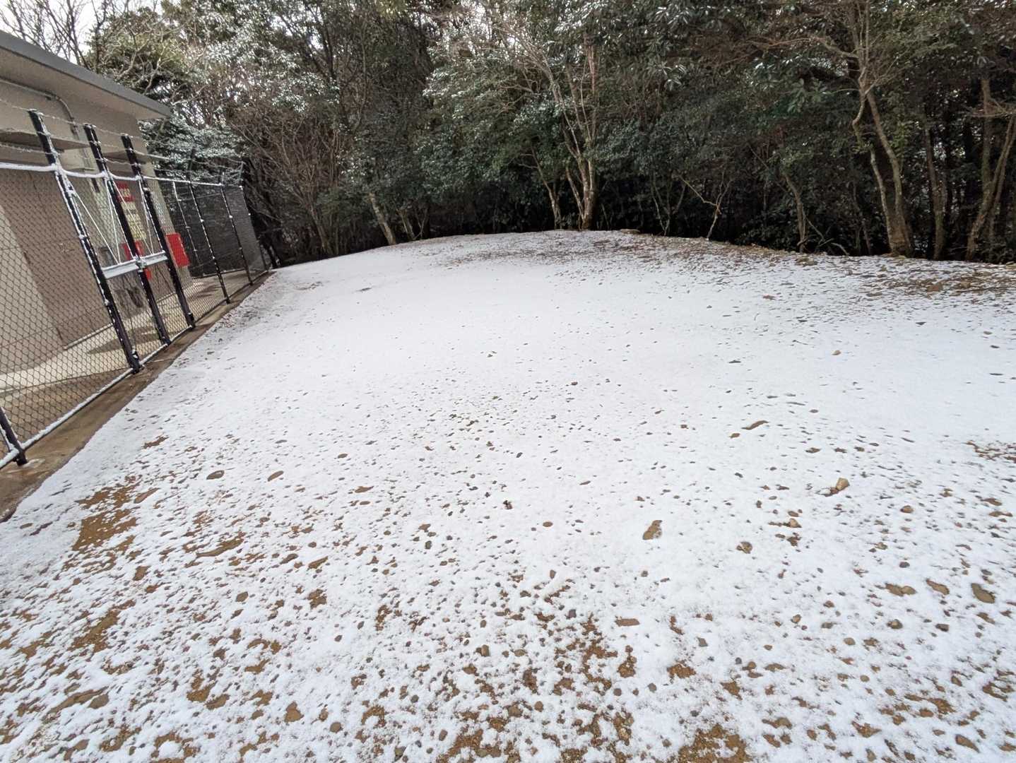 あったかいイメージの淡路島で雪❄が