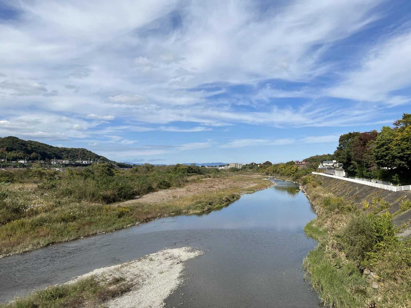 永田橋から多摩川