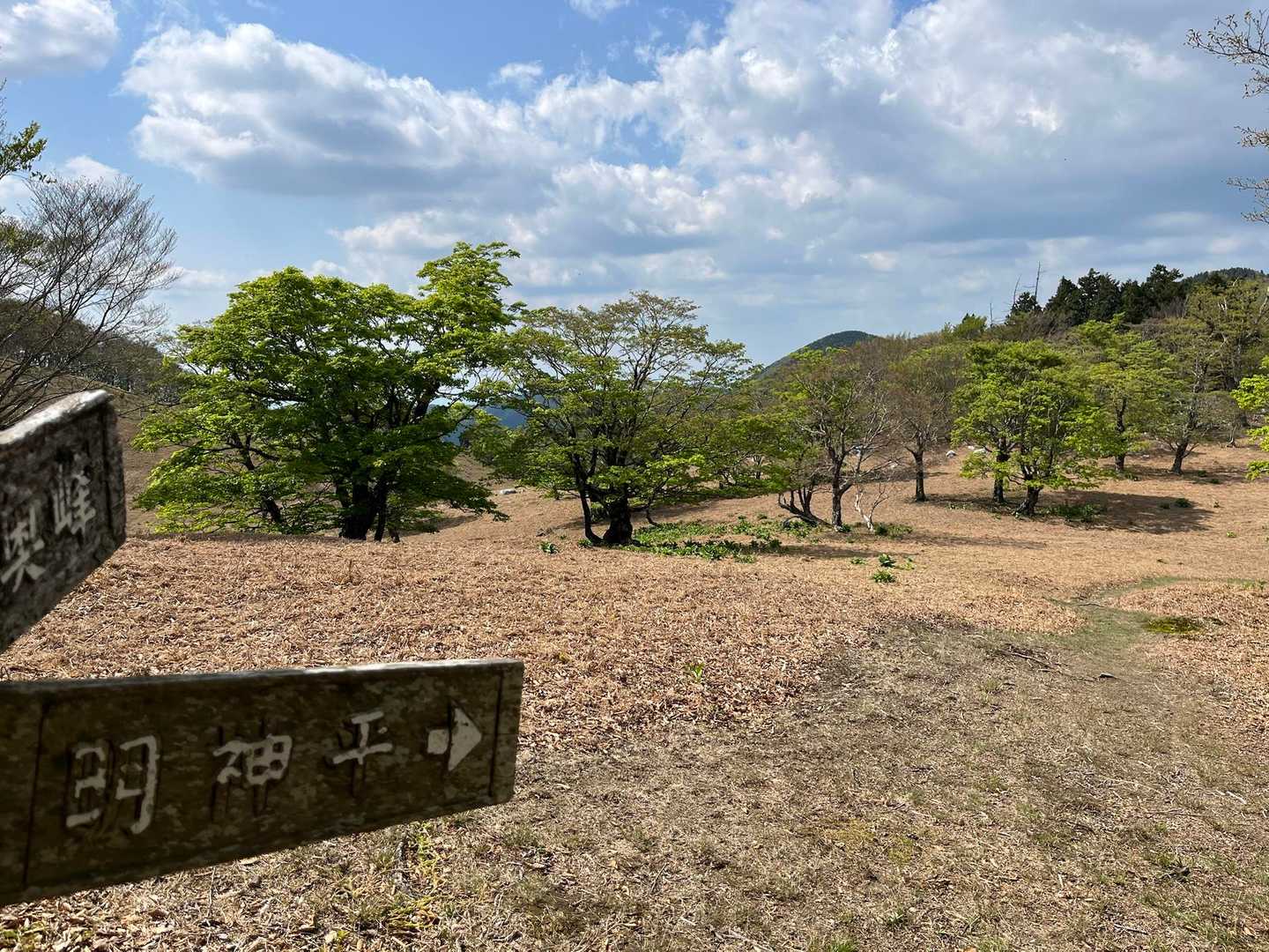 明神平へ