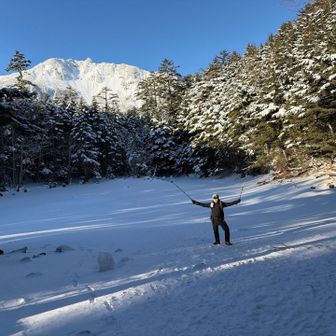 当然の写真撮影
それでも怖くて真ん中にはいけません🤣
この時すでに相方は血尿😱