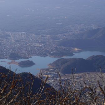 河口湖の街並み