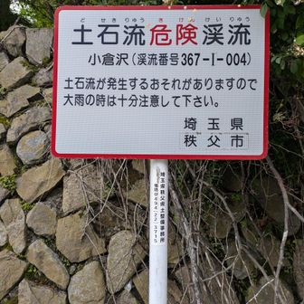 小倉沢→土石流危険渓流(951m)