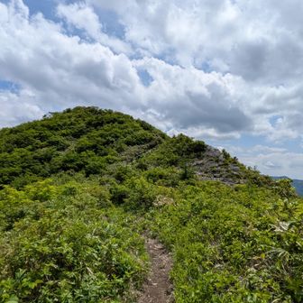 岩場登り後のハマグリ山