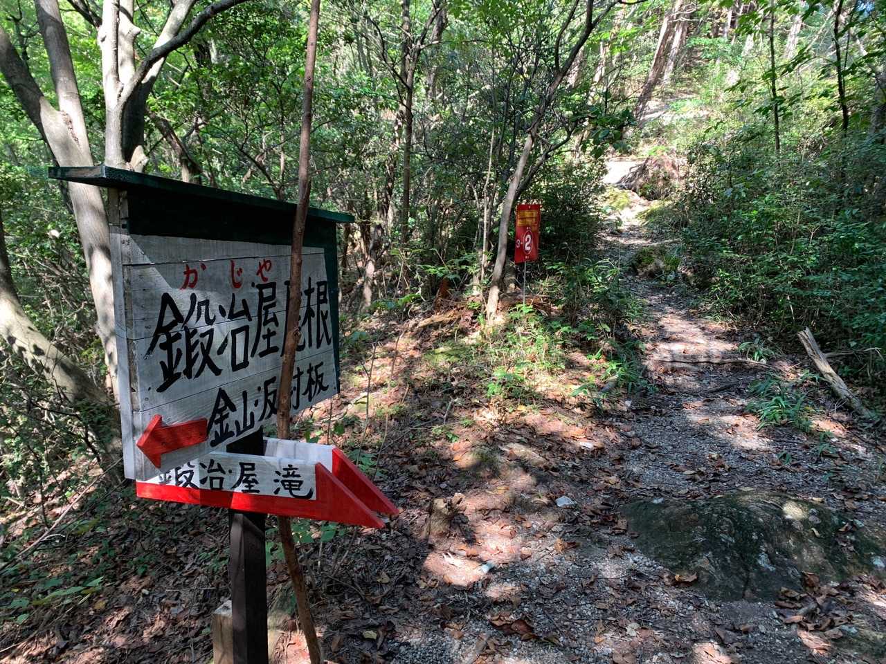 金山-岩坂峠-岩坂山-須衛山-向山 往復コースの写真