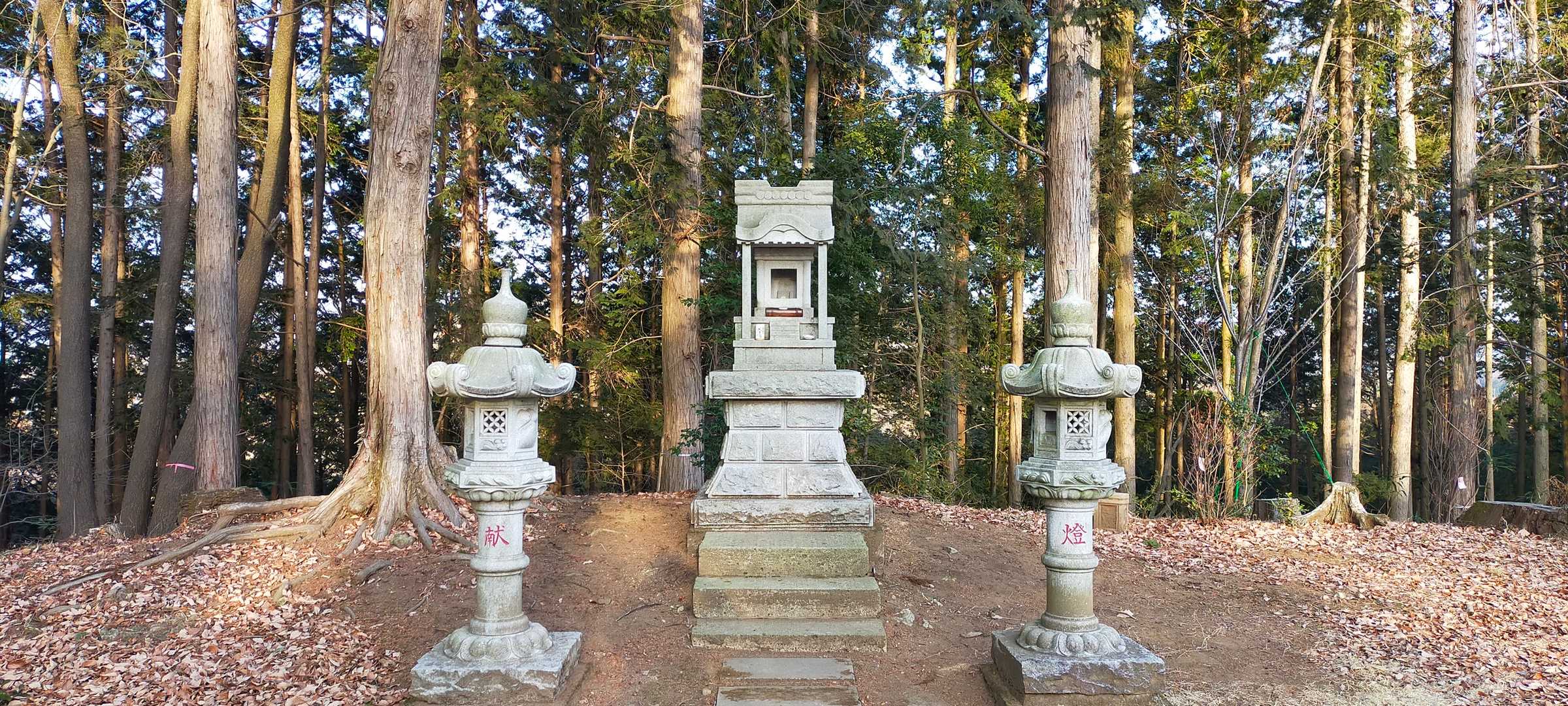 糠塚山 山頂に到着♪
祠がありました(^_^)/
山名板は見つからず(^_^;)