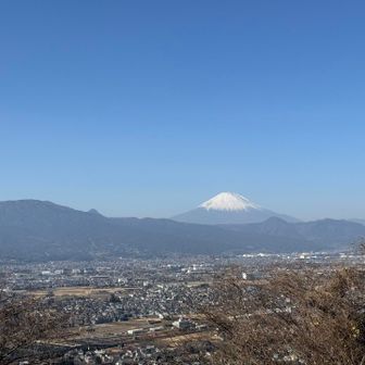 弁天山手前からの富士山。