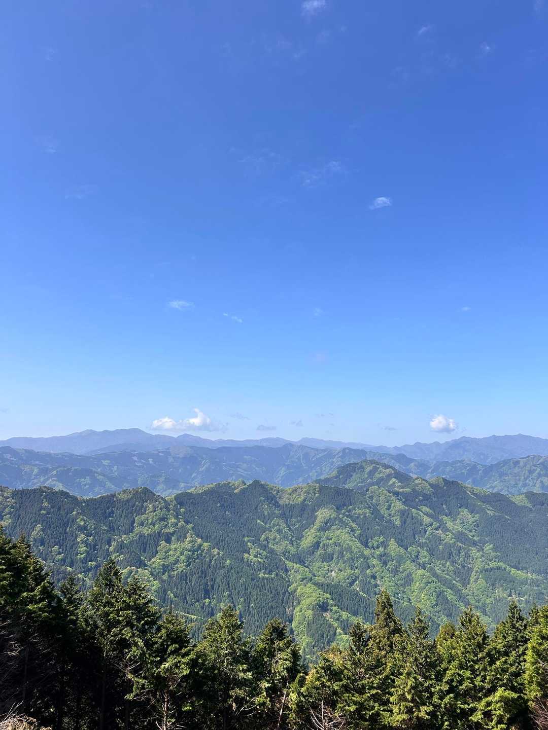 剣山綺麗にみえました😊