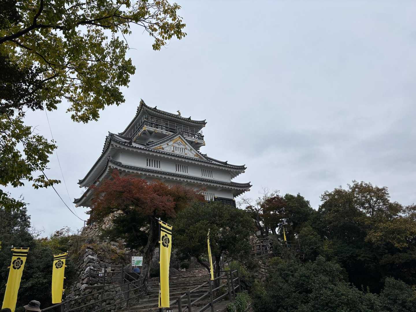 曇り空には映えない岐阜城
