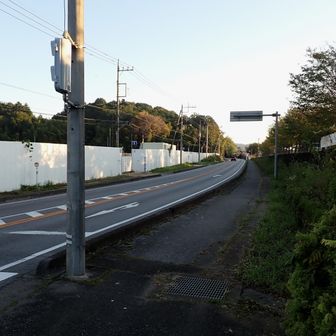 ここから登山口まで800m程👍　車の通行量は多いですが歩道がしっかりしているので安心😌
