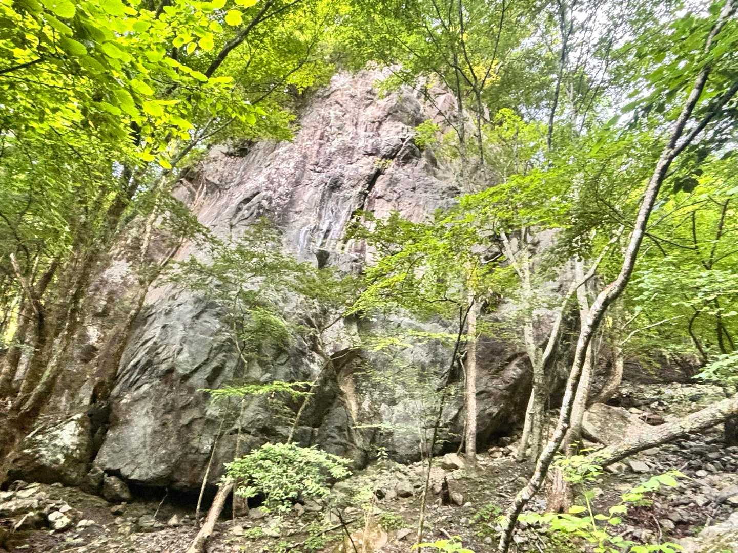 巨大な岩の横を通り過ぎると🪨