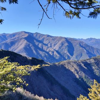 奥宮から　和名倉山、笠取山方面