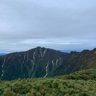 空木岳が綺麗に見えてます。