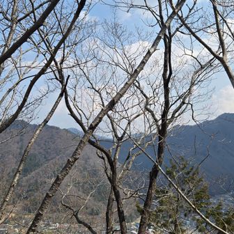 右に勇壮な九鬼山