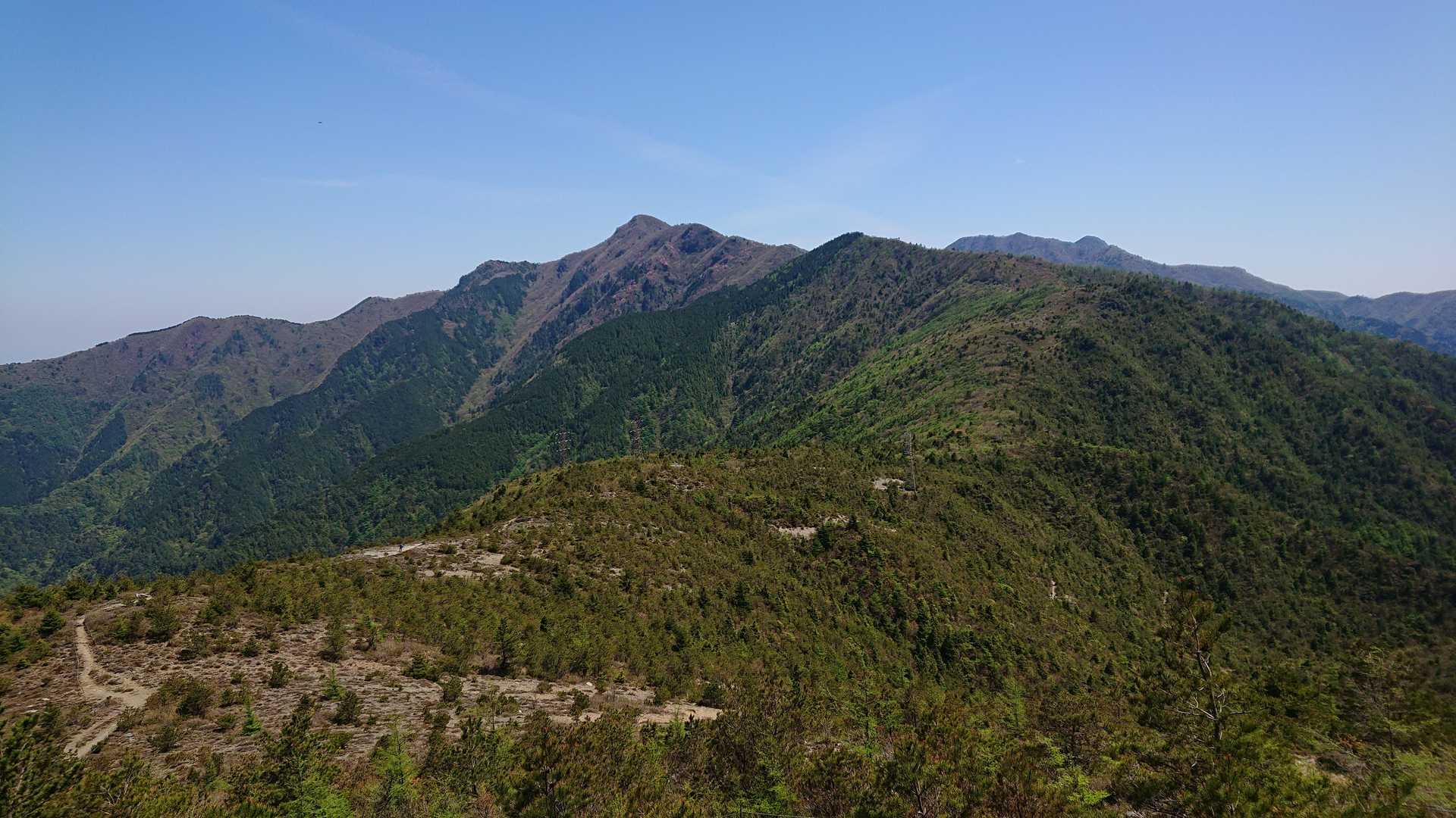 銅山峰へ移動中風景②