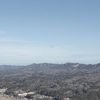三分割で縦走した亘理地塁山地
肉眼では栗駒山も見えた👀