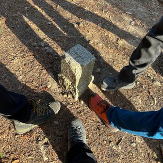 皆と三角点で👍