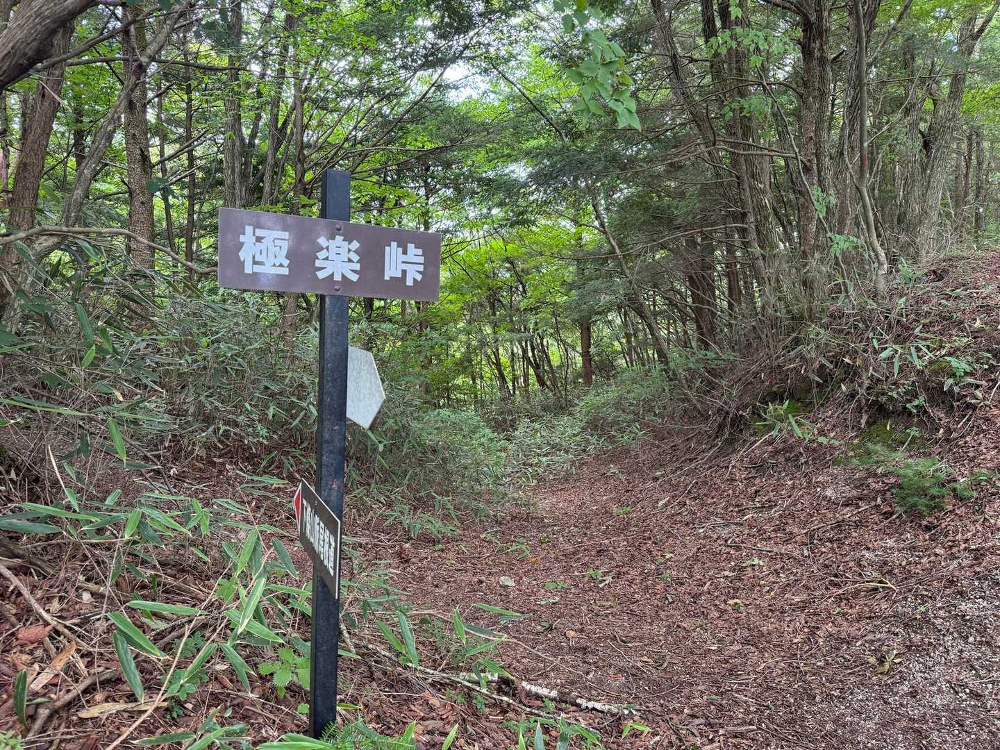 極楽峠-見晴山 往復コースの写真