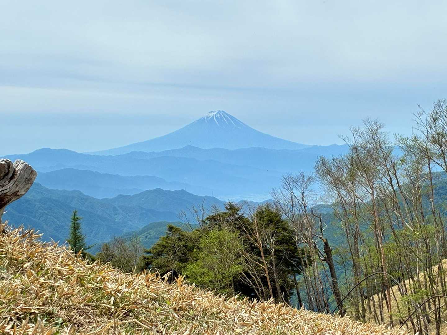 避難小屋前から