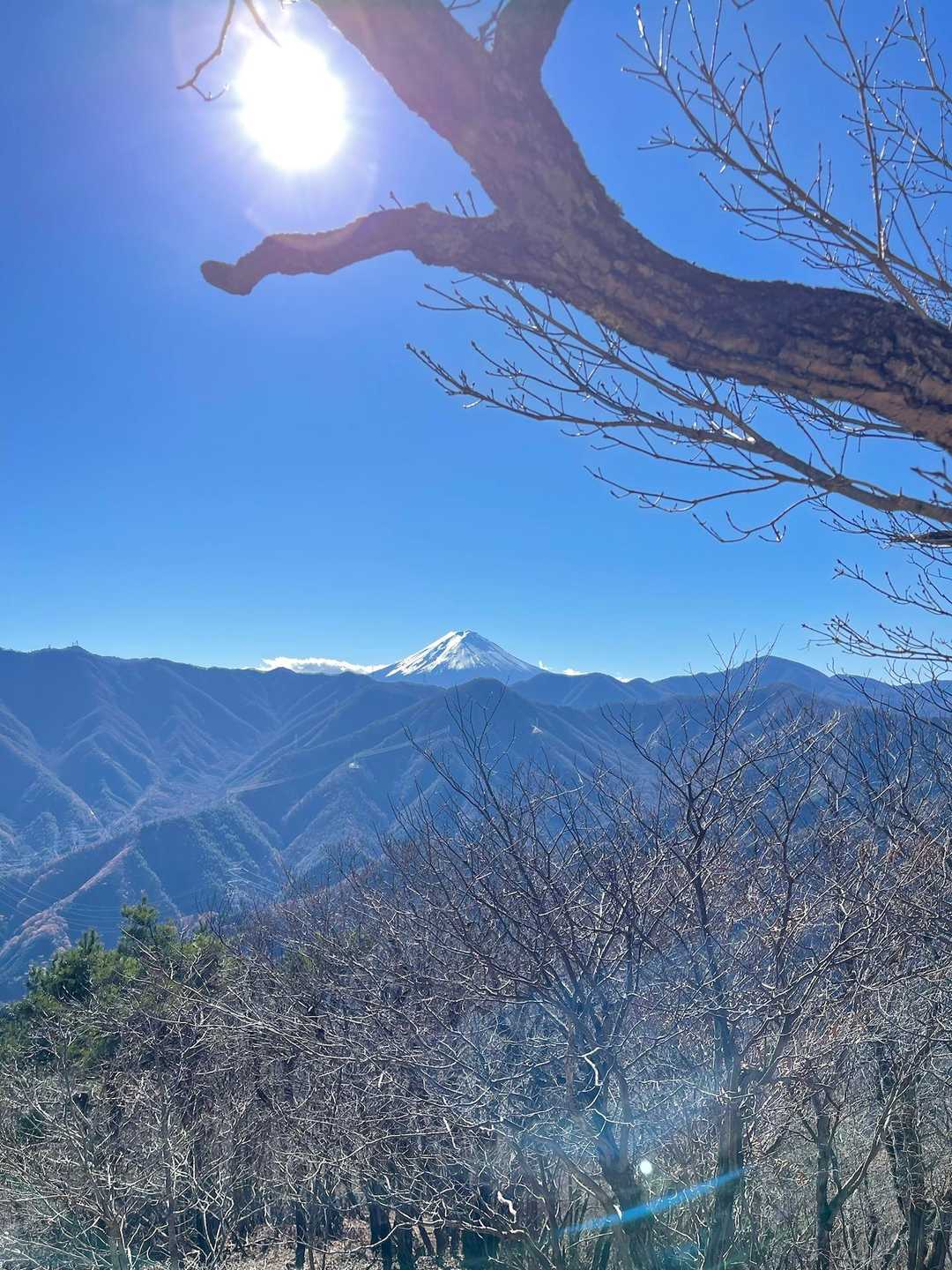 山頂からちょっと降りたところ。