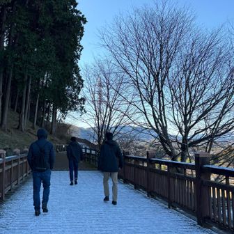 橋の上は要注意❄️