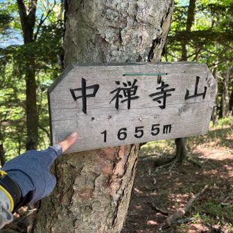 中禅寺山山頂到着