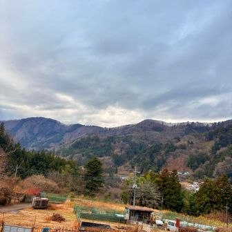 里山まで下りてきました