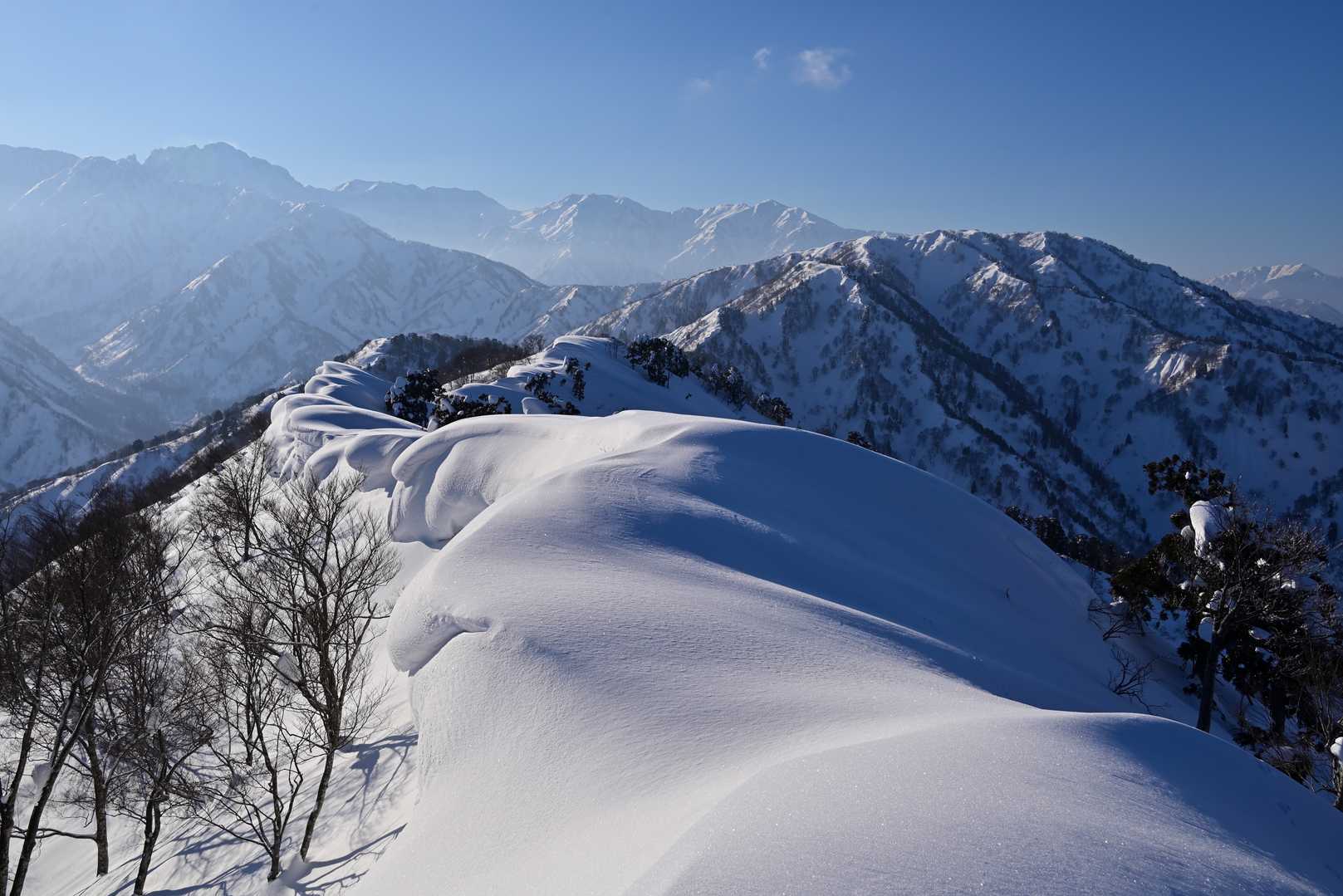 雪庇天国を進む🎵