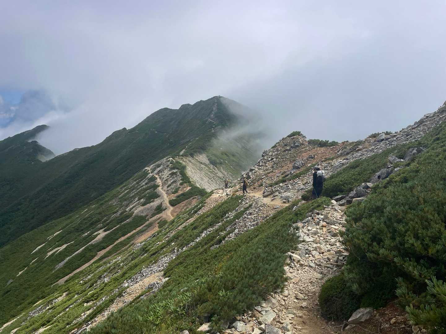 爺ヶ岳は通過点なので次へ🏃‍♀️🏃‍♂️💨

お次は目の前の『爺ヶ岳中峰』です❗️