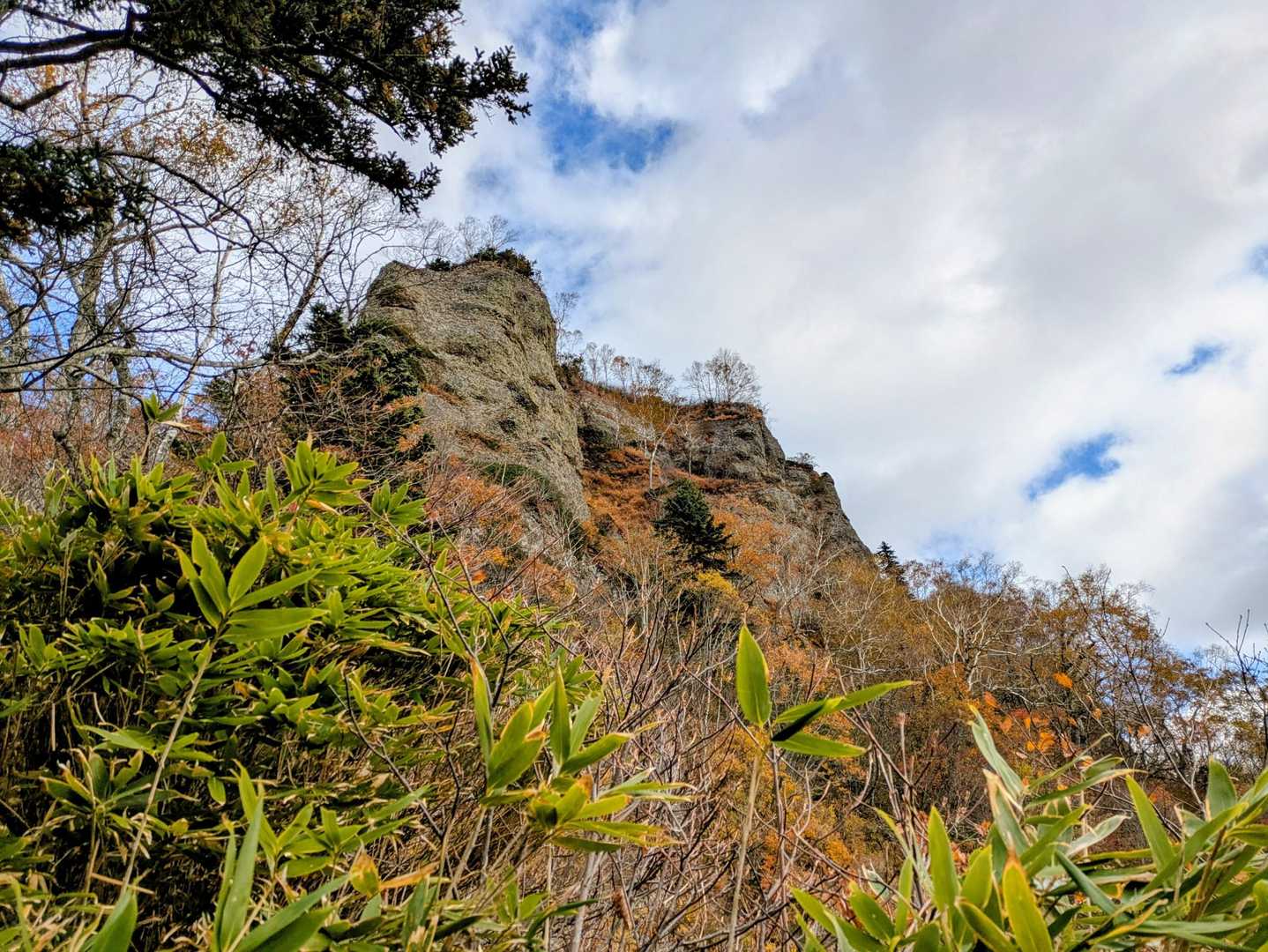 もう直ぐ山頂⁉️
もう着いちゃうのか…

木挽沢コース…
紅葉なかったら、つまらないかも🙃