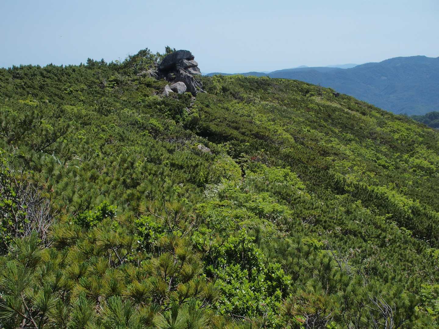 岩のところまで戻ってきた。
