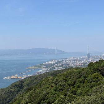 淡路島と明石大橋が綺麗に見えます🤩