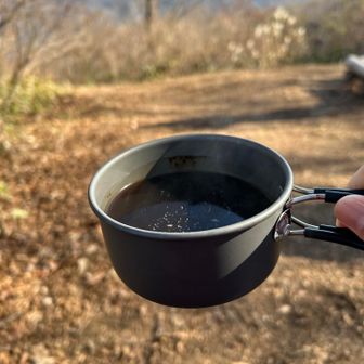 山で飲むコーヒーはうまい