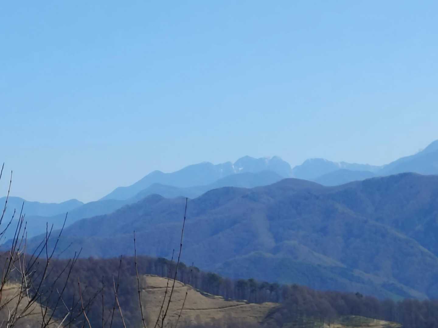 南アルプス展望台から鋸岳
