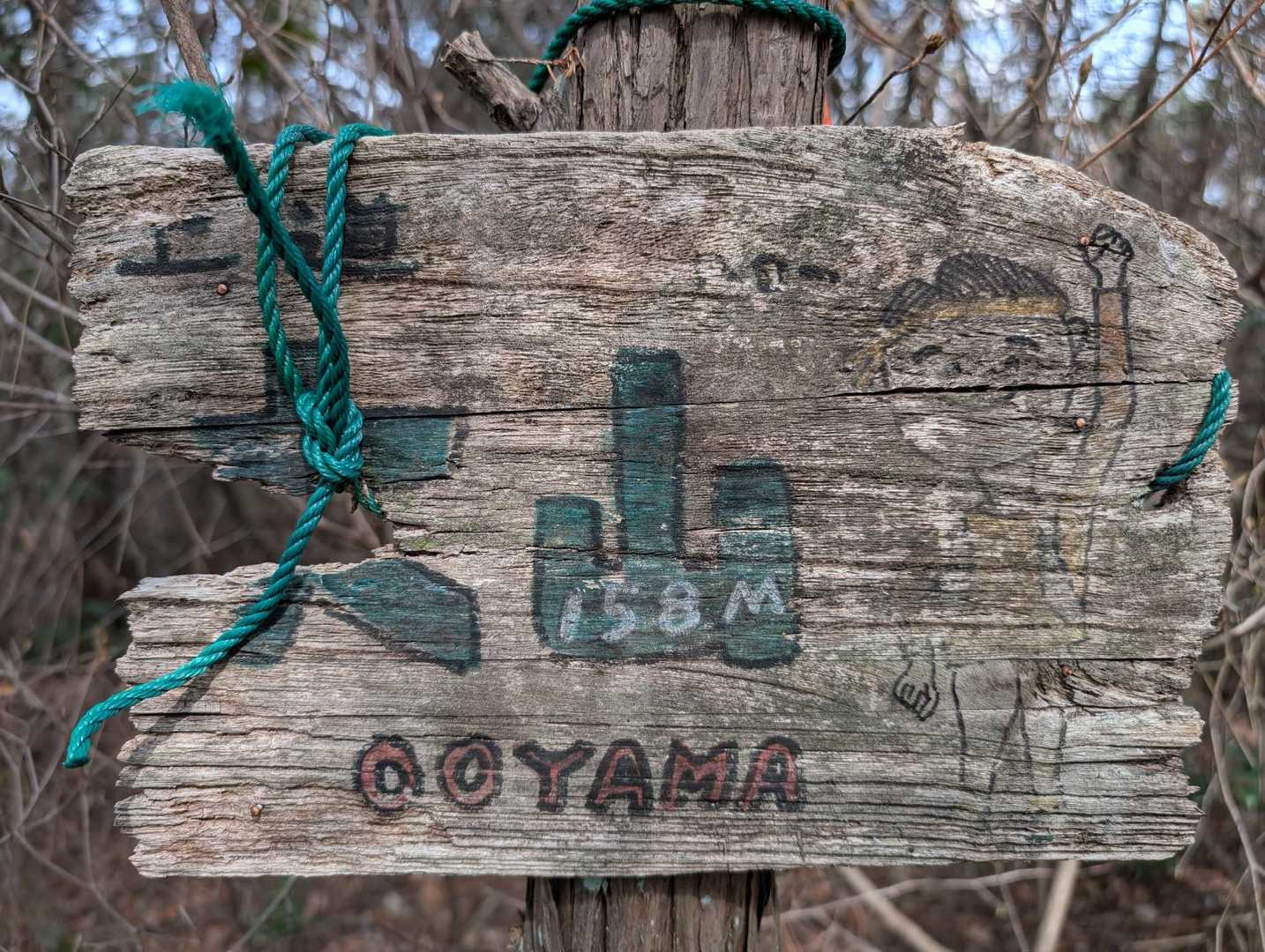 大山山頂プレート
今回、馬路山、大平山、石山、大山をピーク申請しておきました✌️より沢山の人が訪れて地域活性の一端となれば…と思います😊
