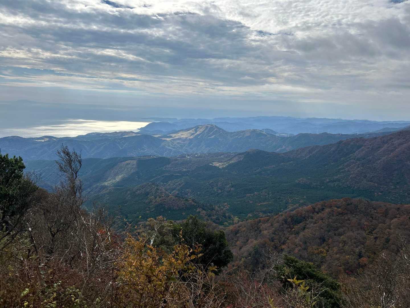 天城縦走登山口-万二郎岳-石楠立-万三郎岳 往復コースの写真