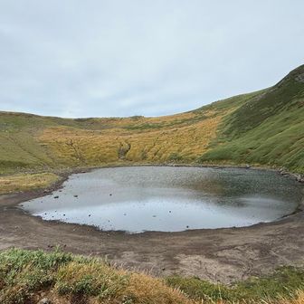 そして鳥海湖、水がめちゃくちゃ少ない😱