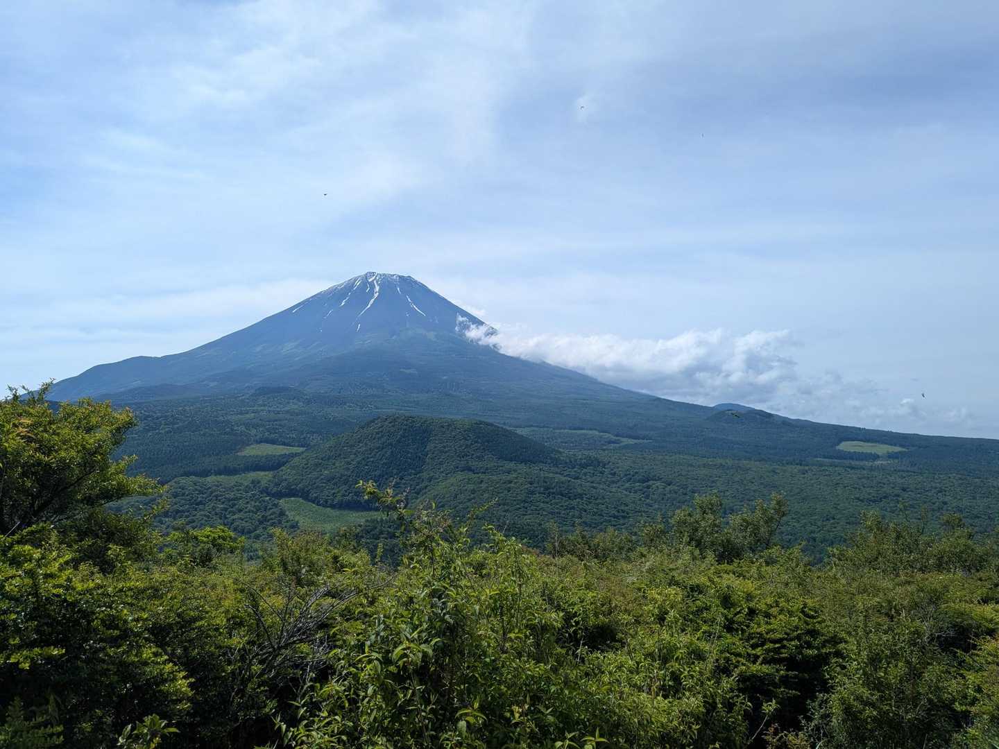 明るく開けた所に出たら
ド～ン！！
久しぶりにお山から😍

雲も少なく＼(^o^)／