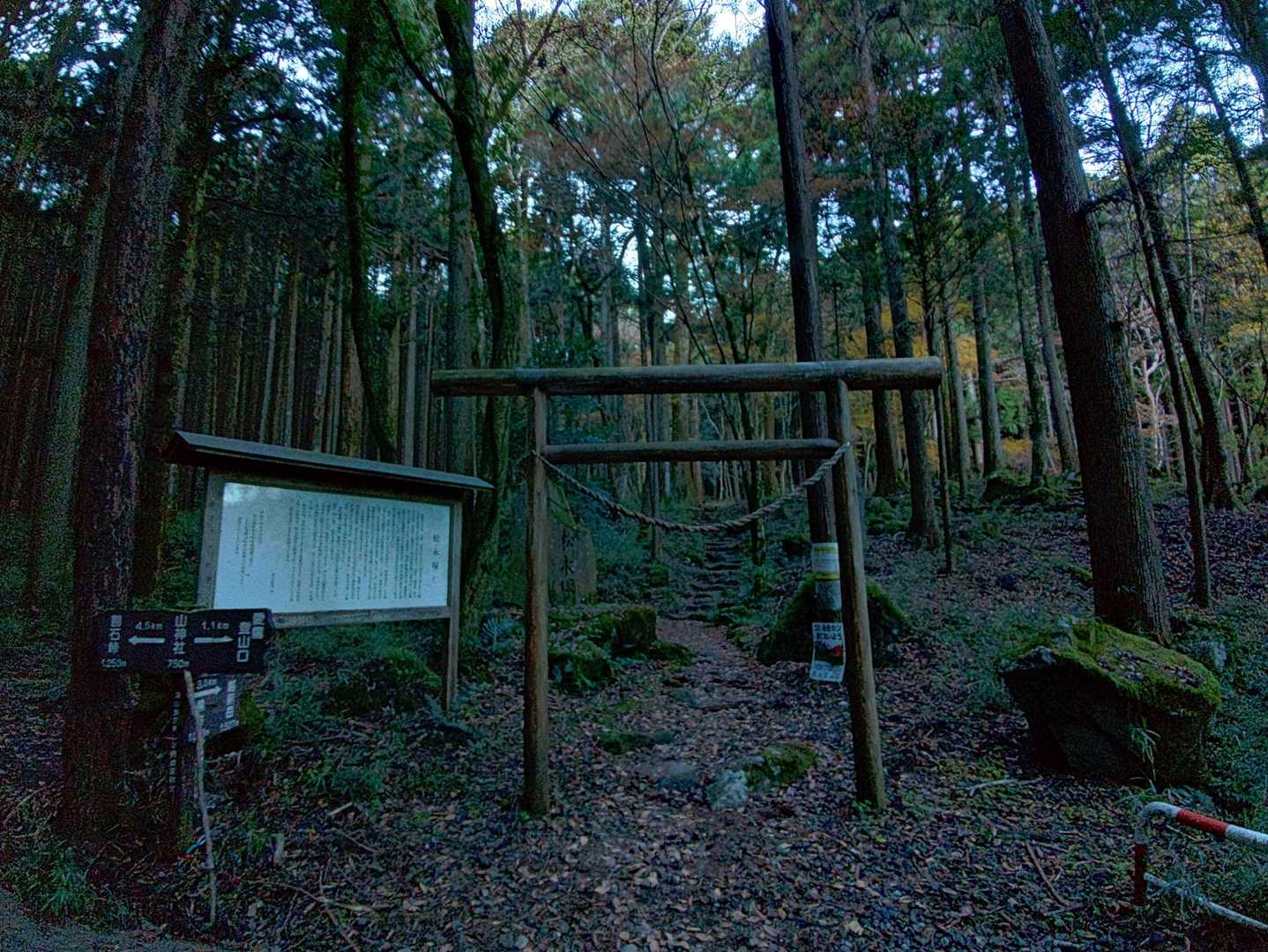 愛鷹山・山神社駐車場からスタート。6:30で3台目。