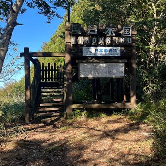 山頂は広めで展望台があったけど
上がってみると木が邪魔して見晴らしは決して良く無い