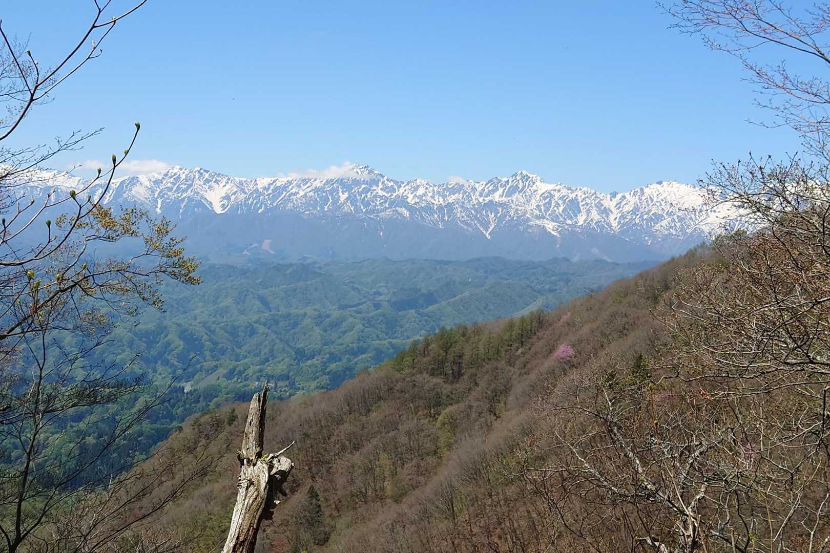 ここも白馬方面がよく見える