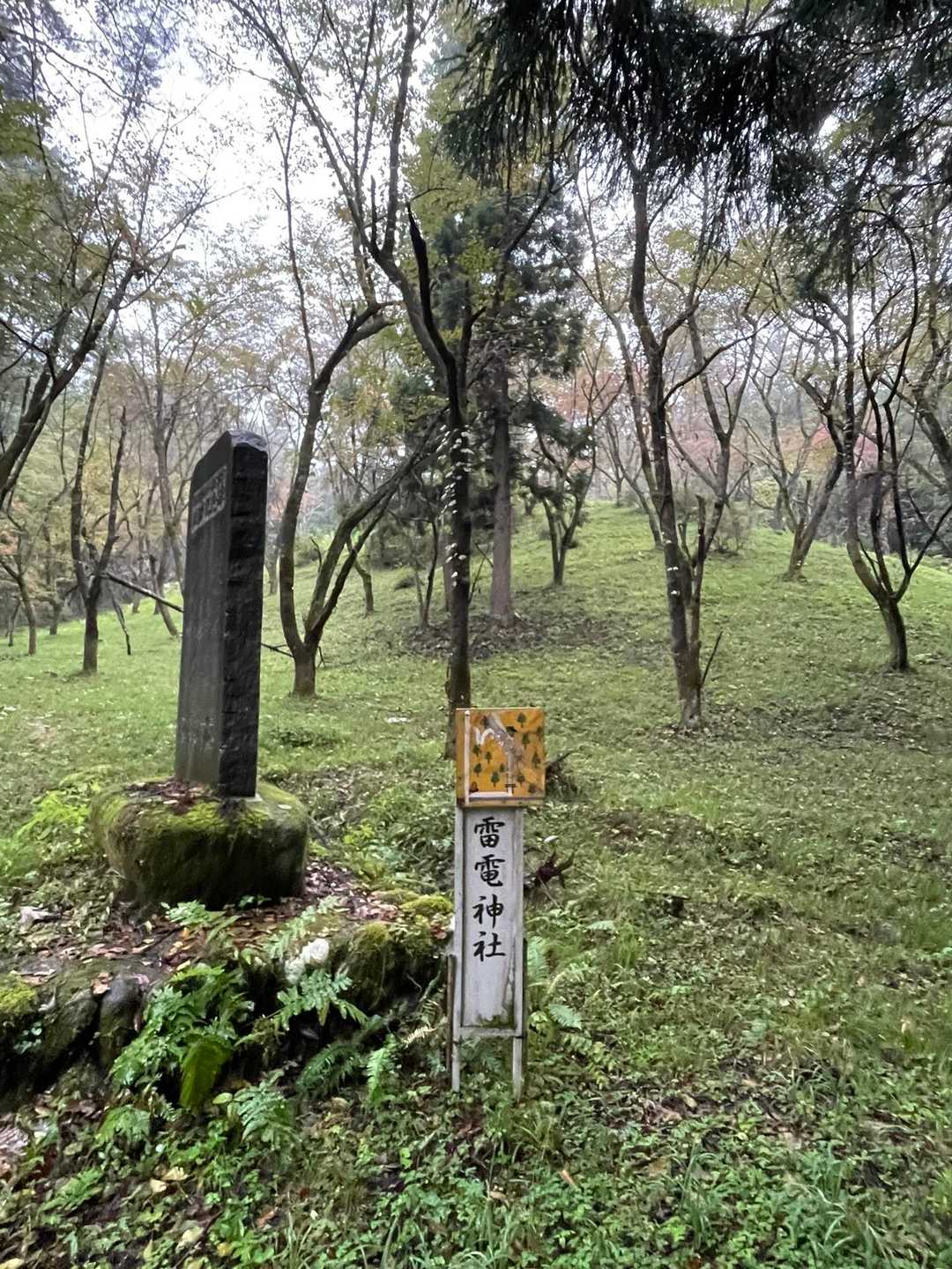 雷電神社⛩️
今日は雨なので
途中、神社が見えるところで
無事下山を祈ります🙏
