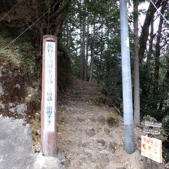 三浦口からの伯母子岳登山道入口