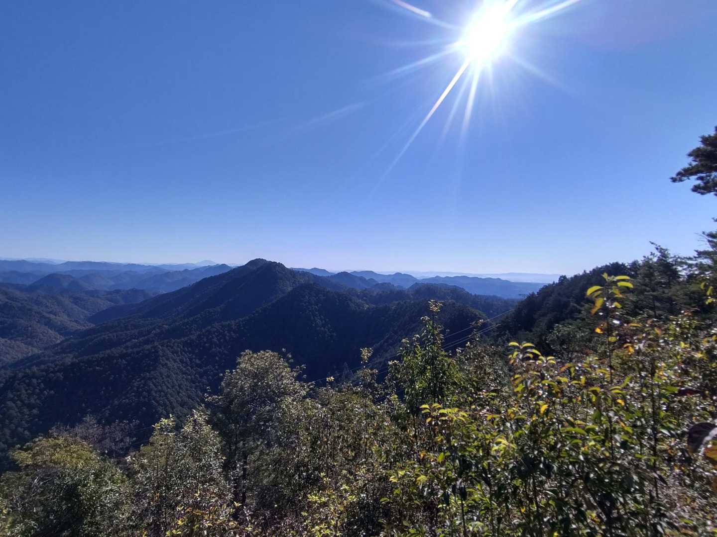 高曝山が綺麗に見えます❗