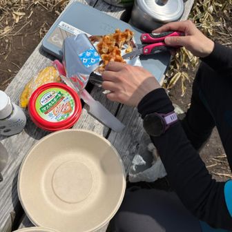 みきゃんちゃんがデザート作成中🍨