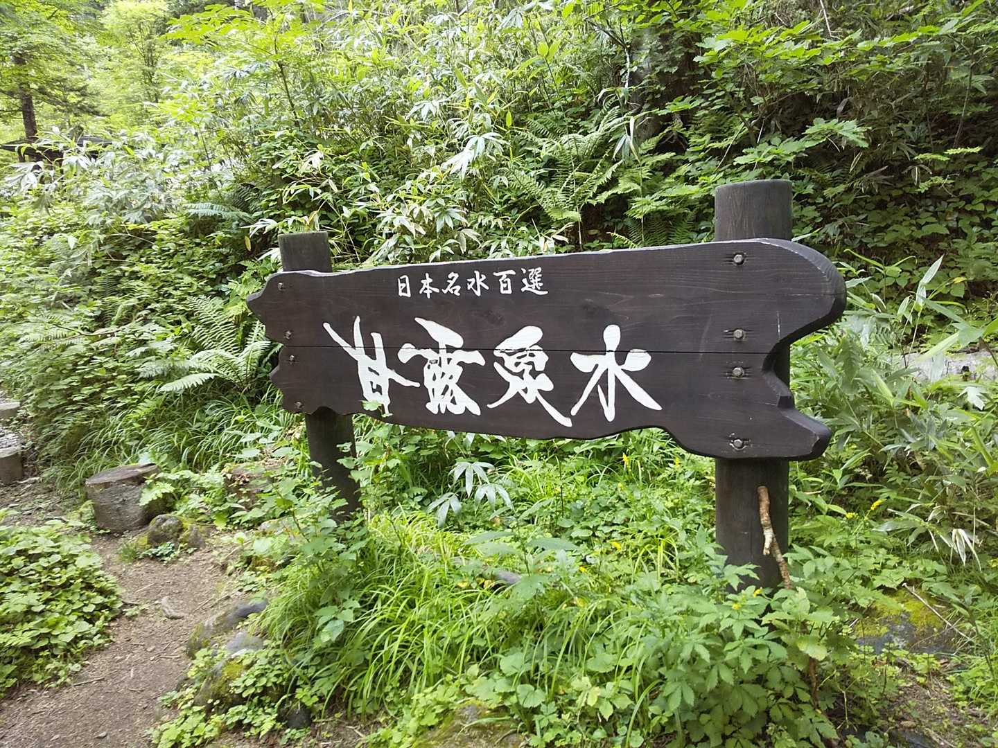 冷たい水が湧き出ています