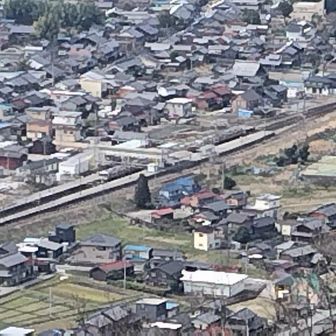 電車滑り込んだ柏原駅🚉