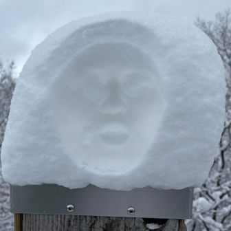 本日ご一緒したyukoさんの顔拓🤣
顔拓作りのスペシャリストです！
夢に出できそうです😂