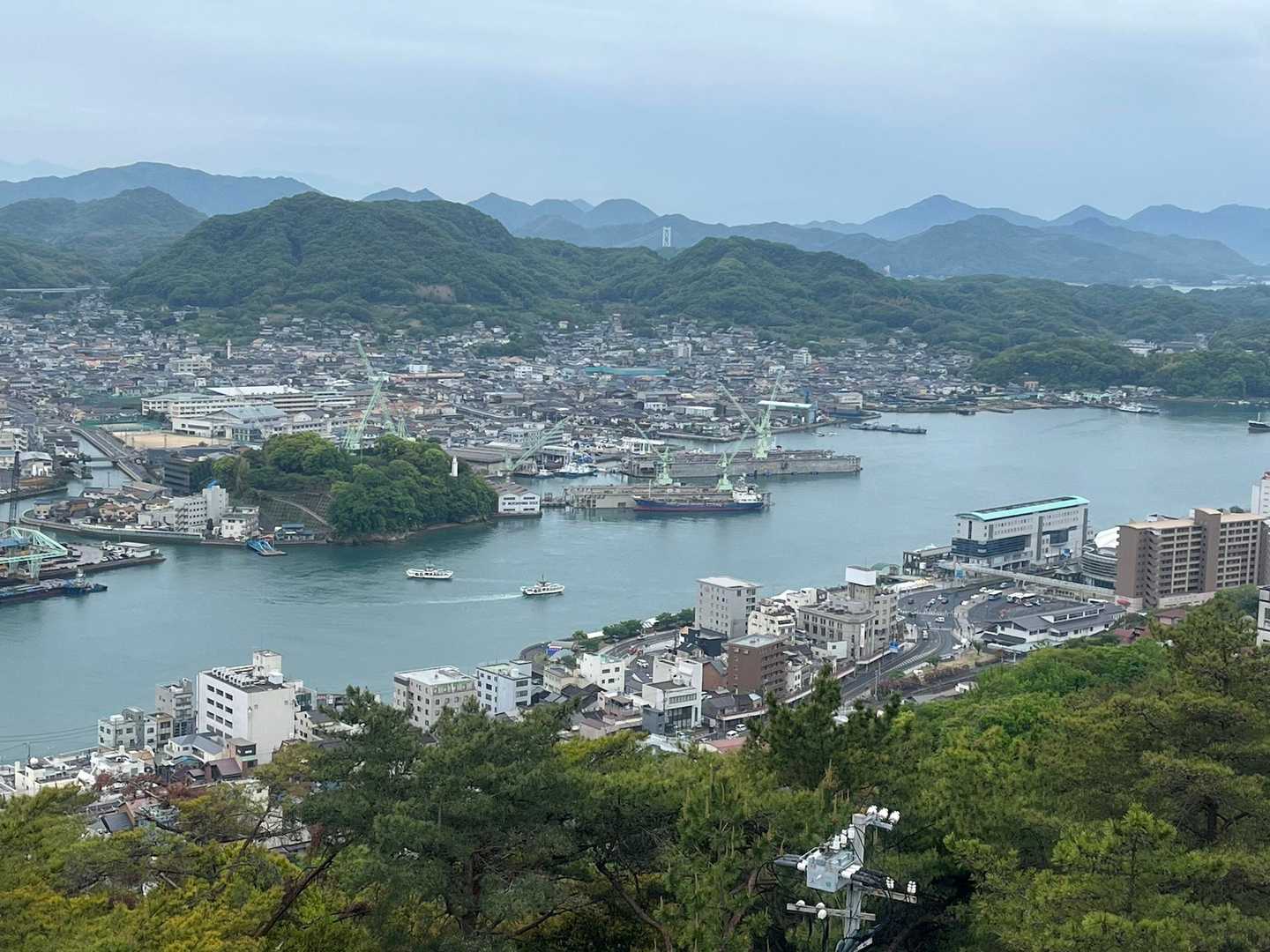 尾道水道を行き交う船🚢がたくさん見えます♪