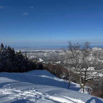 富山平野を眺めながら
