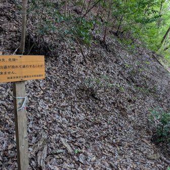 清水の滝は通行禁止！
